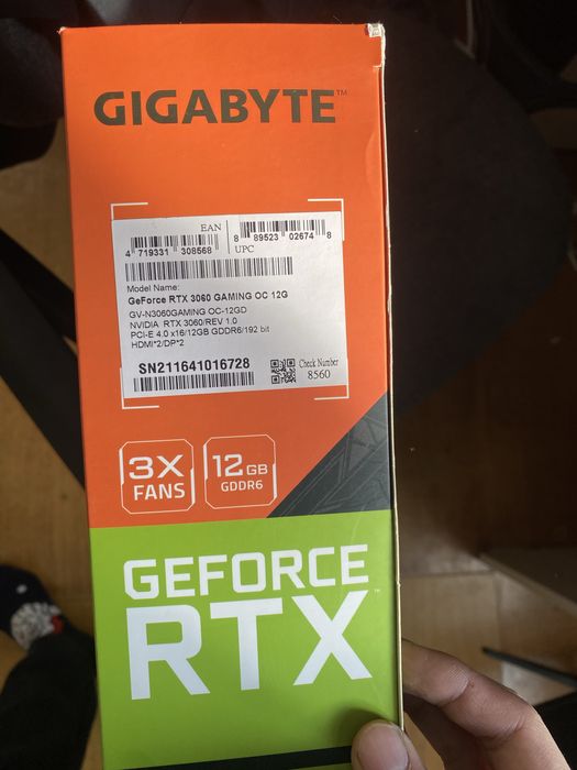 Видеокарта RTX 3060 12gb
