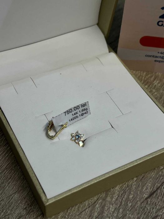 Cercei aur 14K 1.68gr (AG42 B.14205.1) GARANTIE 24 LUNI