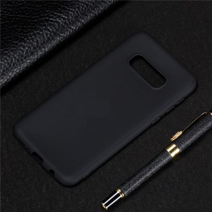 Samsung S8 S9 S10 S10 Plus - Husa Silicon Neagra / Transparenta 0.25MM