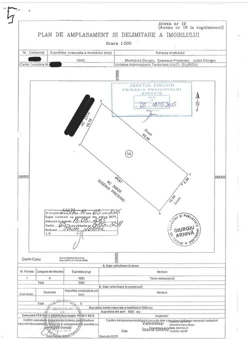 Teren de vânzare în Rate intravilan