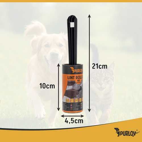 Set 15 role scame Purlov cu mâner inclus, 40 foi/rolă, haine/păr