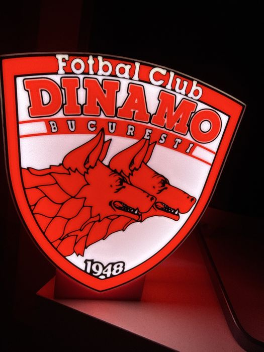 Lampa Led / Lightbox Dinamo Manchester/Real/Barca/FCSB/Rapid/Liga1