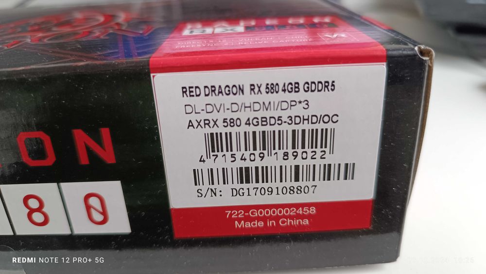 видеокарта PowerColor Radeon RX 580 Red Dragon V2 OC 4GB GDDR5