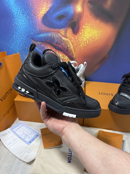 Adidasi Louis Vuitton Skate piele naturala Full Box colectie noua