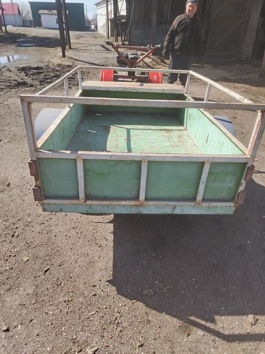 Мотоблок-тягач с прицепом