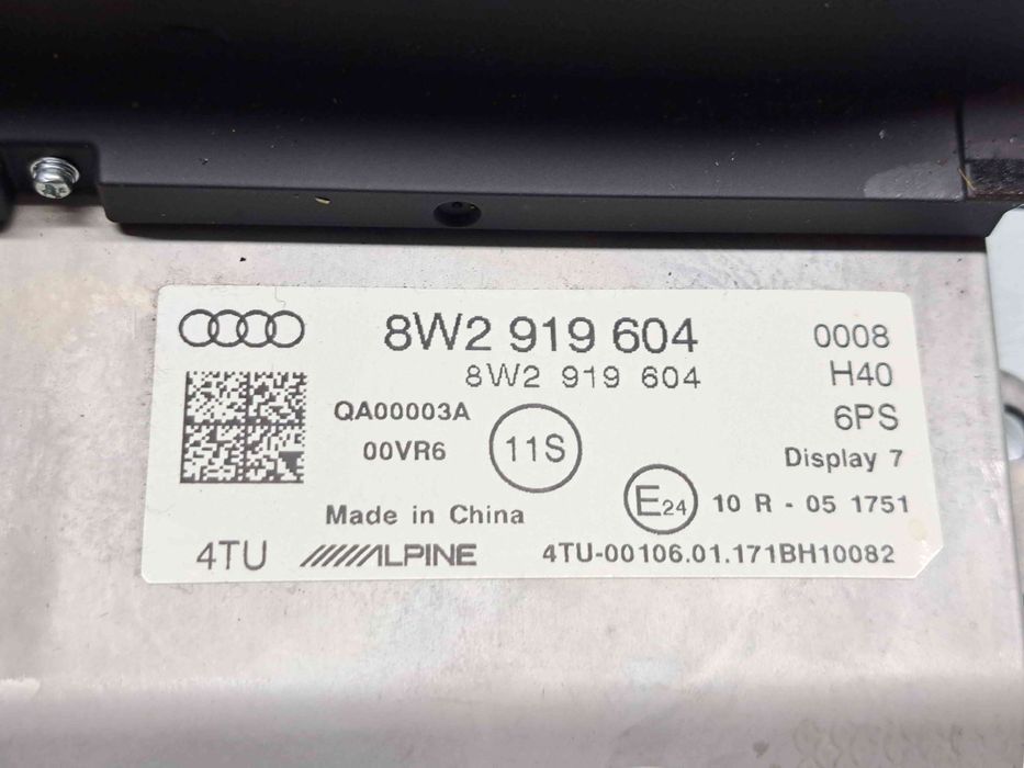 Display bord Audi A4 (8W2, B9) [Fabr 2015-2023] 8W2919604