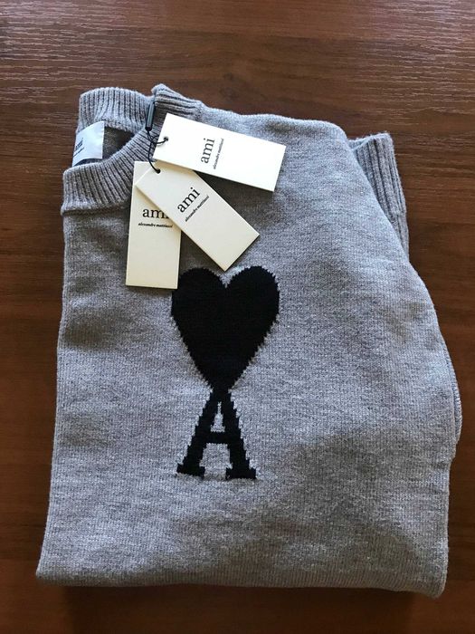 Свитер Ami, серый, XL, новый