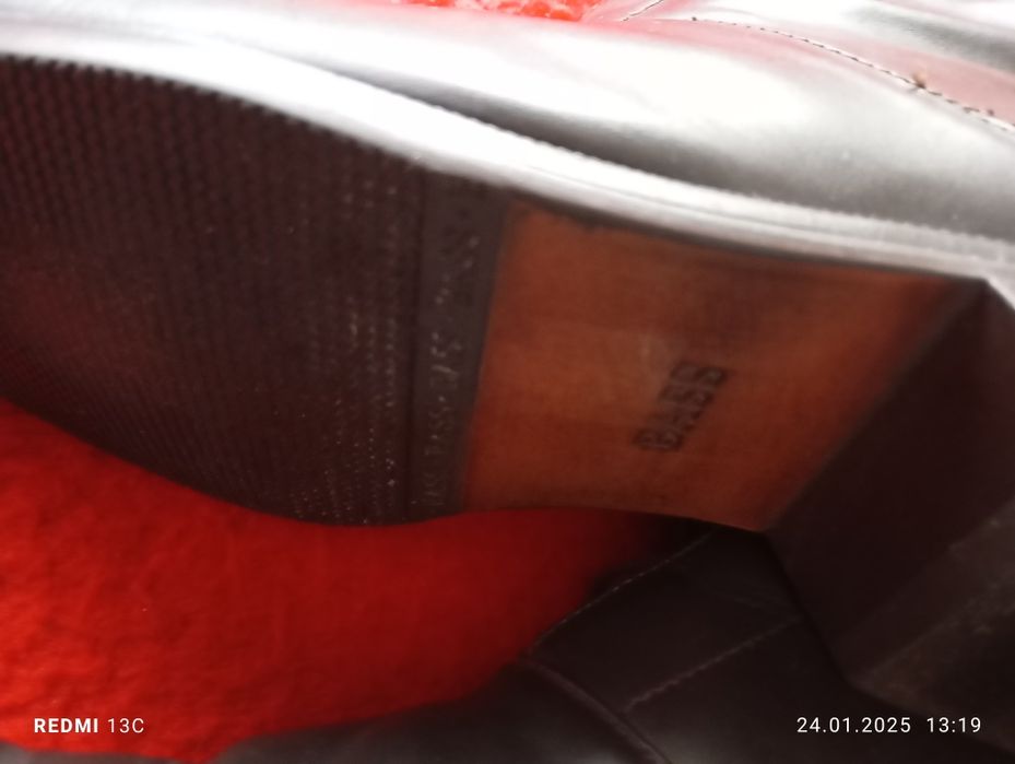 Ghete piele maro si negre măr 40