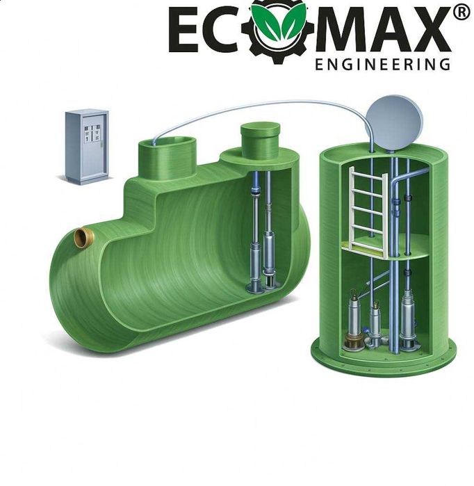 Канализационная Насосная Станция с немецкими насосами гарантия 3 года