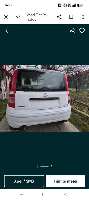 Vând Fiat panda 2008