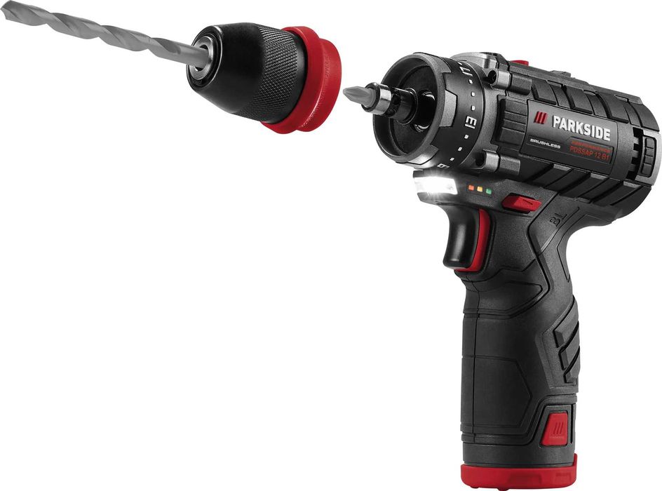 Нов СЕТ безчетков Винтоверт и Импакт 12V Parkside Performance 2 батери