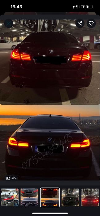 Triple BMW F10 Led Seria 5 Style G30 PlugPlay Fara Erori Stopuri Lampi