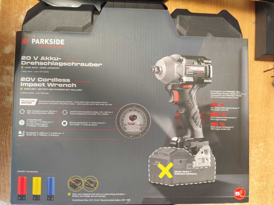 Bormasina Pistol Masina de insurubat cu Impact Parkside Performance SIGILATA PPDSSA 20-LI B2 Bon Garantie 5 Ani