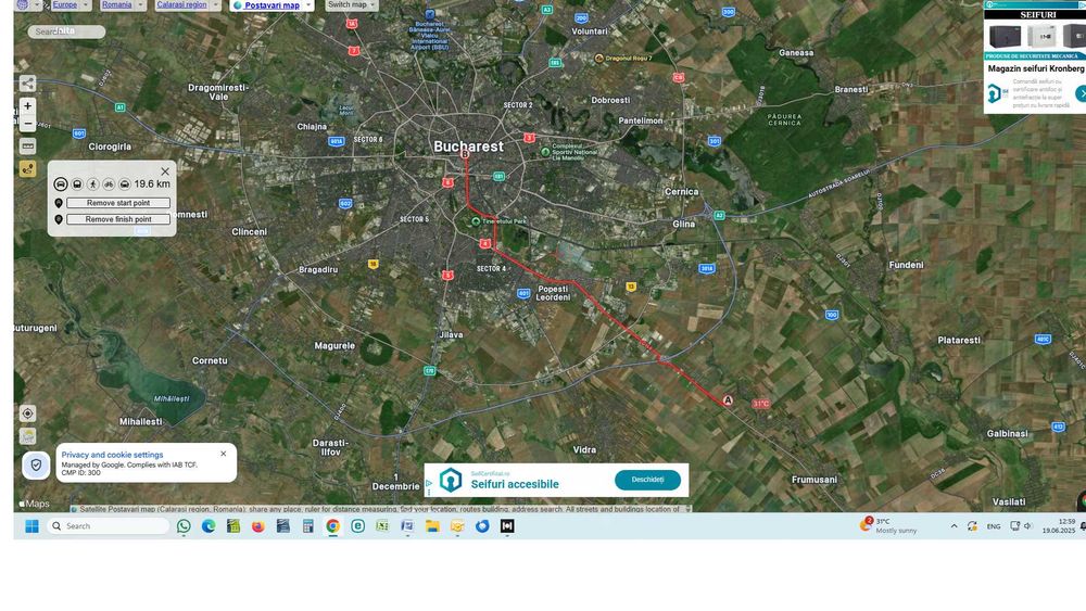 Teren intravilan  la 10 km   Bucuresti, 5000 mp