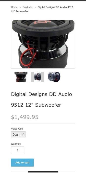 Subwoofer High-End DD Audio 9512i + Incinta Custom Tego/Alcantara