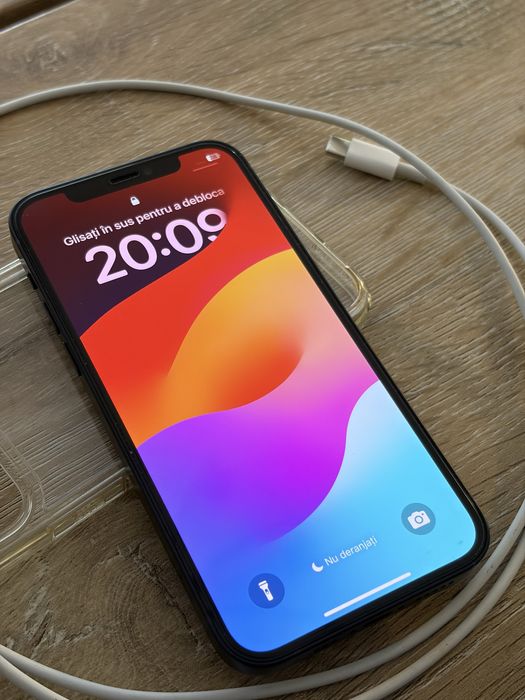 iPhone 12-128GB Black-Baterie 100%(neschimbata)