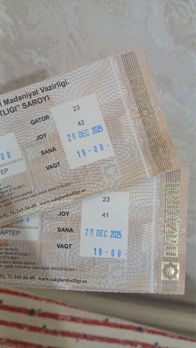 Setora konsertiga bilet bor