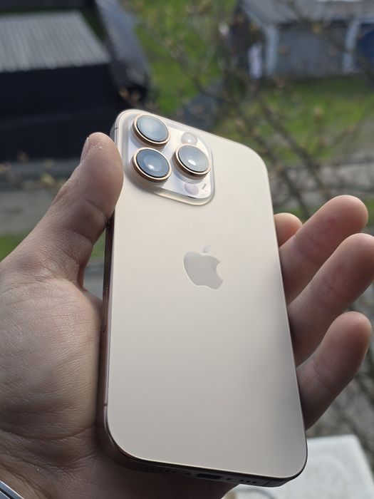 iPhone 16 Pro 128GB Gold | Baterie 92% | Cutie & Cablu Nefolosit