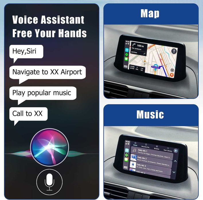 Безжичен Apple CarPlay & Android Auto Модул за Mazda 2, 3, 6, CX-3, CX-5 ,CX-9 MX-5