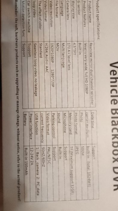 Регистратор зеркало