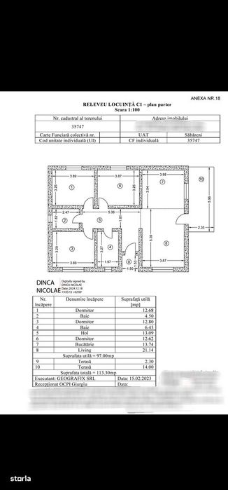 Casa 132 mp | Teren 452 mp | Comision 0 | Sabareni | Constructie 2025
