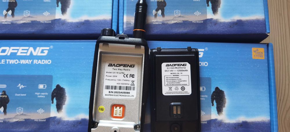 Нова РАДИОСТАНЦИЯ BAOFENG UV 16 Ultra 25w 12500mah двубандова ip68