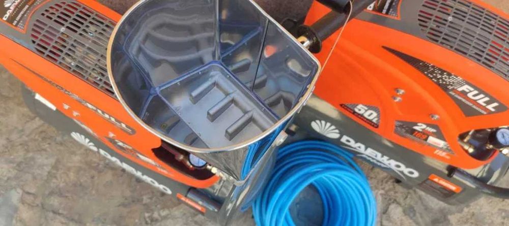 Pompa Tencuit 60mp/h Profesionala cu 2 Compresoare 100L NOUA