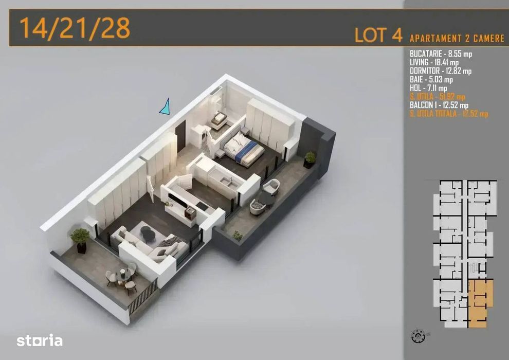 Apartament 2 camere- Metrou Nicolae Teclu — fotografia 3
