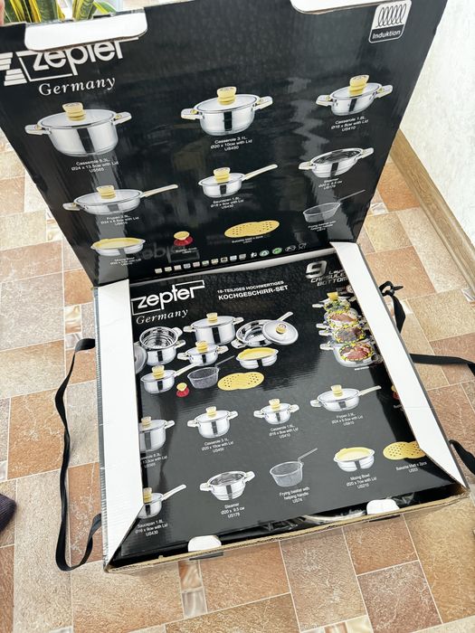 Новый набор кастрюль от zepter
