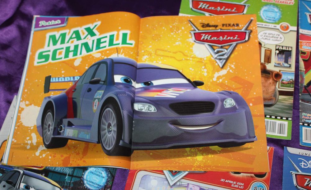 reviste Disney Pixar Masini Cars Power Rangers Roary Bolidul de curse  benzi desenate egmont Ratatouille Disney Junior Winnie de plus Ursuletul