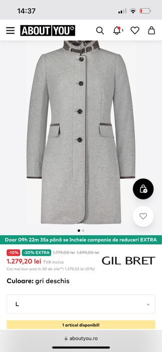 Palton lana Gil Bret