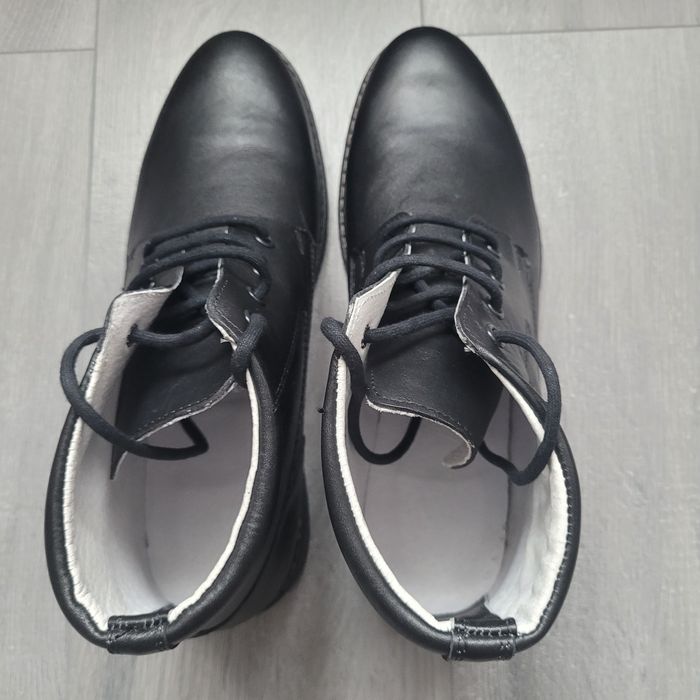 Ghete din piele cu siret pentru tinuta de reprezentare pompieri