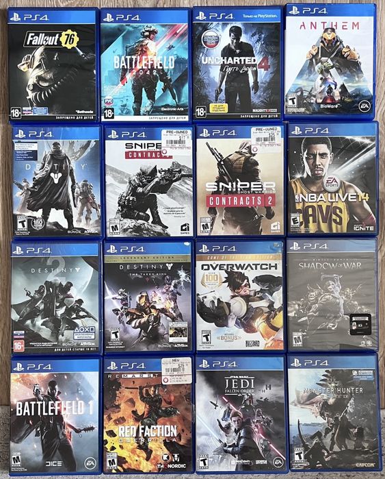 Игры playstation 4  bluray disk