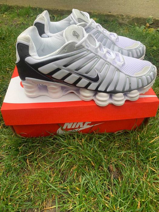 nike shox TL white&black
