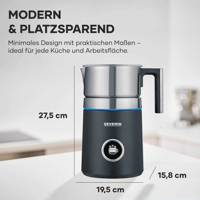 Индукционен разпенител за мляко 700 ml Пенообразувател за мляко Severin Spuma 700 Plus