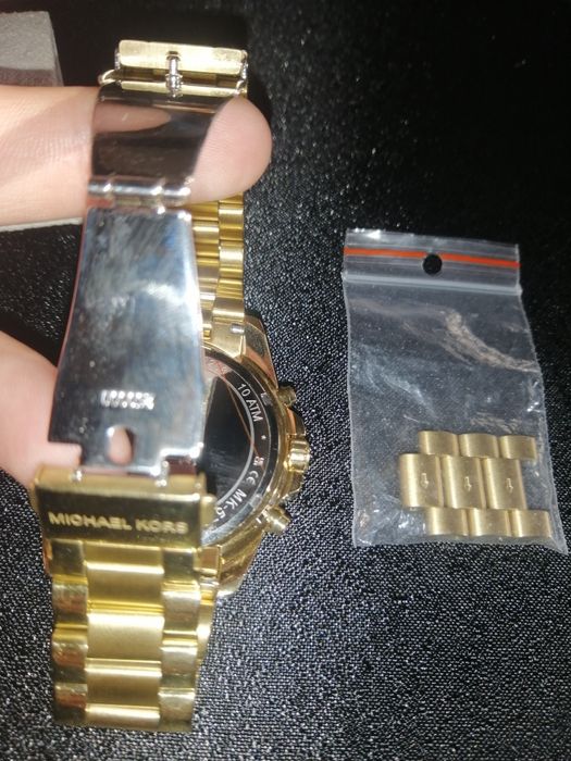 Ceas bărbătesc, mecanism Michael K  carcasa aurie cu brățară aurie