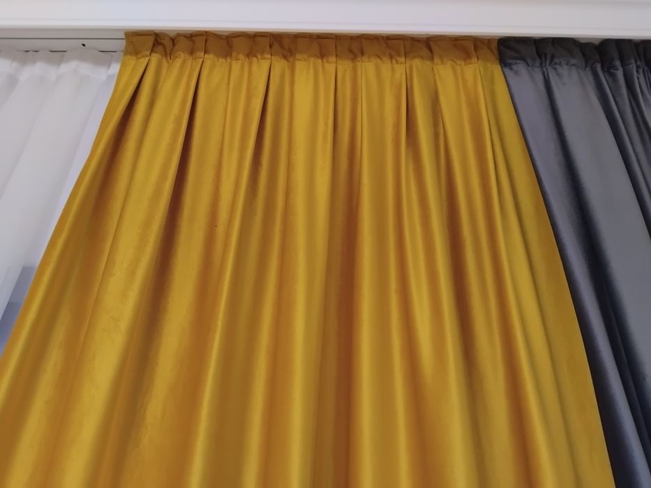 Draperii elegante de catifea 2 buc , 2 culori h 270/390