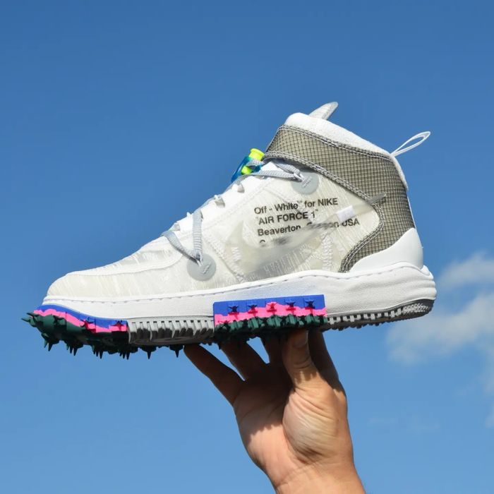 Nike Air Force 1 Mid x Off-White Alb si Negru