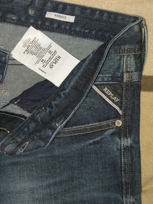 Blugi Originali REPLAY W 33 x L 34 / Talie 86 cm - Lungime 112 / Slim