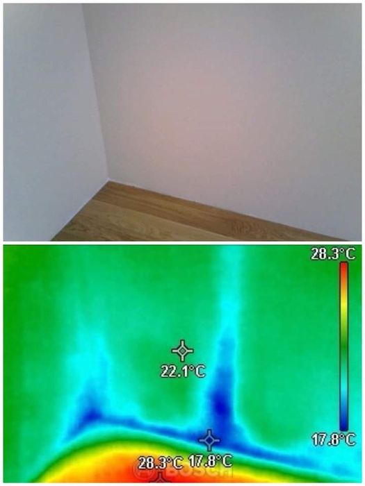 Термокамера - откриване на скрити течове