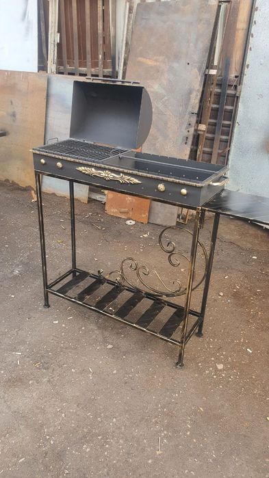 Мангал барбекю для рыбы шашлыка BBQ шашлычница ковка