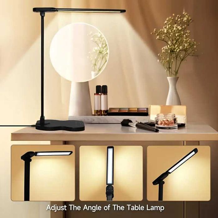 Луксозна настолна, портативна LED лампа с 5 нива на яркост и 5 нюанса