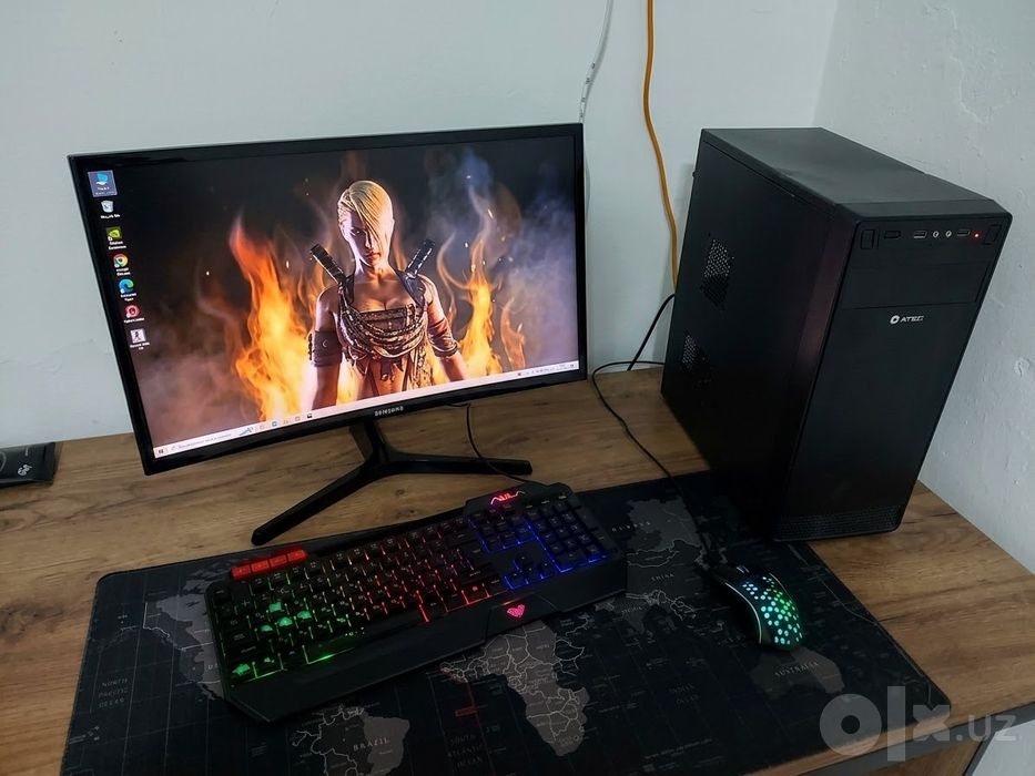 Keys i3 7100 ddr4 manitor curved samsung 24 gtx 650 4gb ram 500 gb hdd