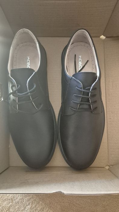 Мъжки обувки Kavalier – естествена кожа, нови с кутия