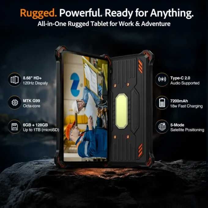 Защитен/удароустойчив таблет AGM PAD P3 - 8.7" 6GB+6GB/258GB, 7200mAh, 50MP, Android 16