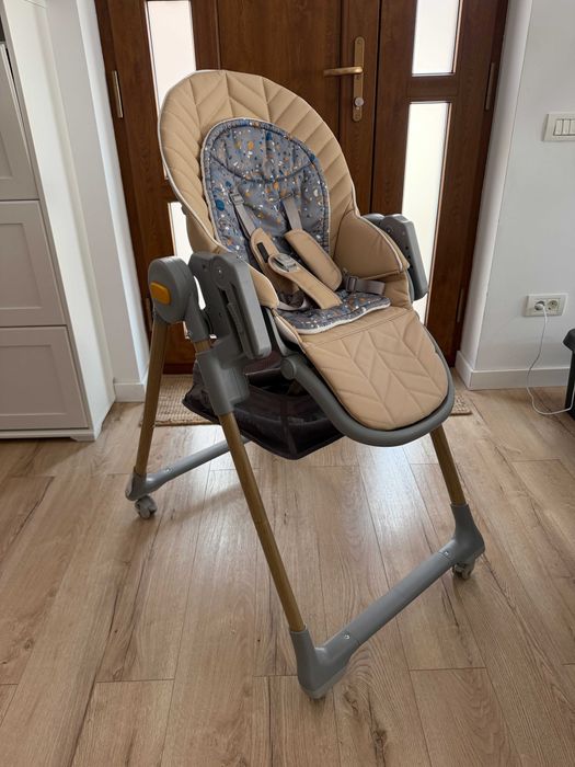 Scaun de masă 2 în 1 pentru copii LASTREE bej/gri KINDERKRAFT