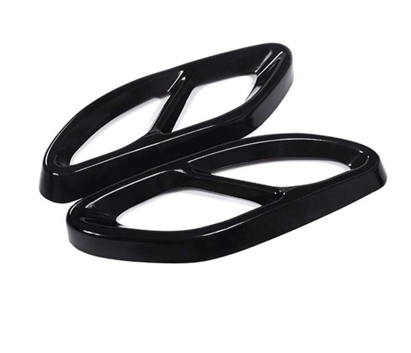 AMG стил накрайници за Мерцедес Mercedes черни и хром