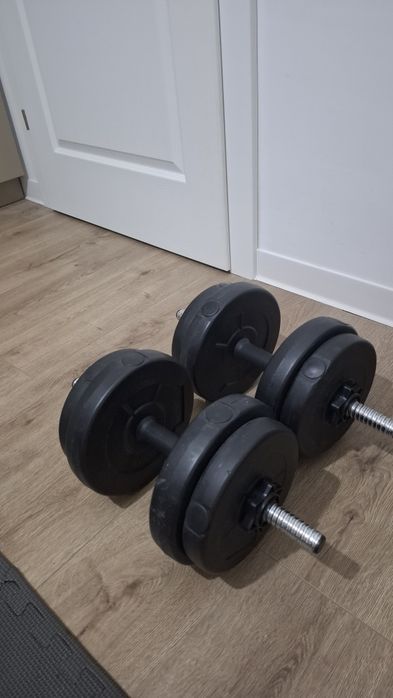 Set de 3 gantere: 2 de 2kg, 2 de 4kg si 2 de 9kg