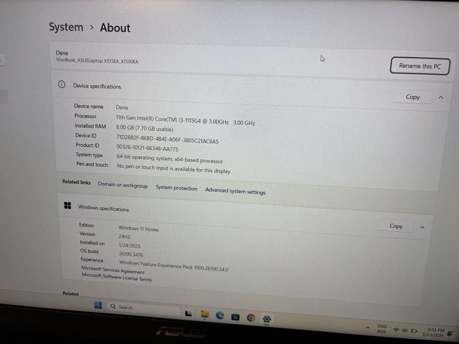 Laptop ASUS Vivobook 15