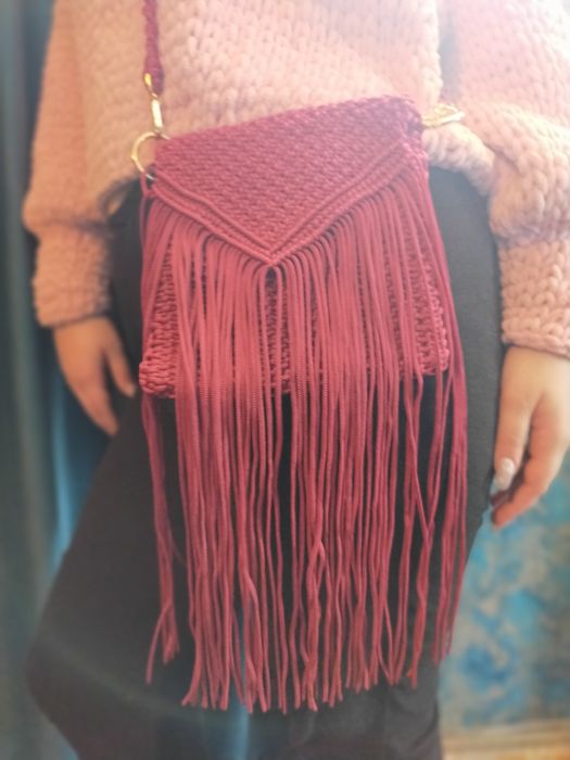 Сумочка макраме ручной работы